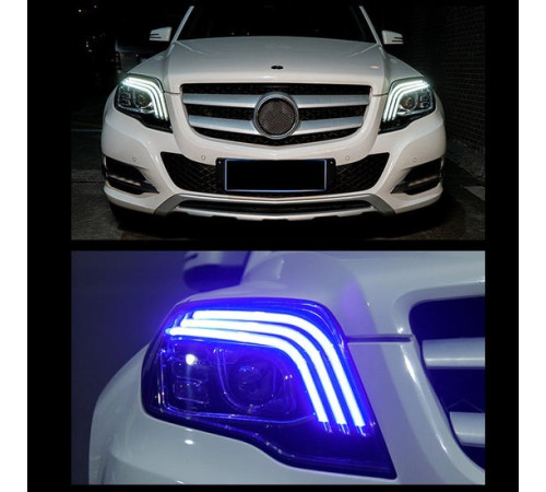 Передні фари FullLed V-2 (2012-2015, 2 шт) для Mercedes GLK сlass X204 2008-2015 рр.