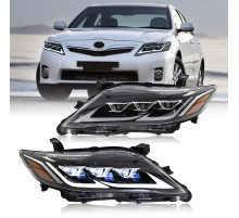 Передні фари Lexus-design V2 (рестайлінг, 2 шт) для Toyota Camry 2006-2011 рр.