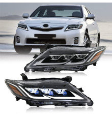 Передні фари Lexus-design V2 (рестайлінг, 2 шт) для Toyota Camry 2006-2011 рр.