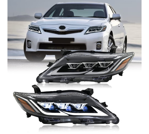 Передні фари Lexus-design V2 (рестайлінг, 2 шт) для Toyota Camry 2006-2011 рр.