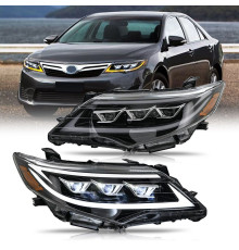Передні фари Lexus-design (2011-2014, 2 шт) для Toyota Camry 2011-2017 рр.