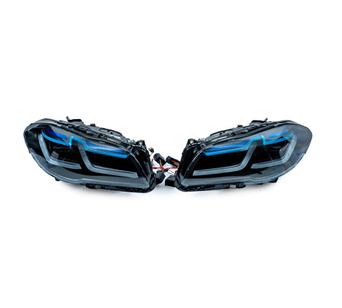 Передні фари FullLed G30 Laser LCI-style (2013-2016, 2 шт) для BMW 5 серія F10/F11 2010-2016 рр.