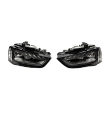 Передні фари FullLed (2012-2015, Halogen to LED, 2 шт) для Audi A4 B8 2007-2015 рр.