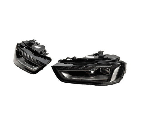 Передні фари FullLed (2012-2015, Halogen to LED, 2 шт) для Audi A4 B8 2007-2015 рр.