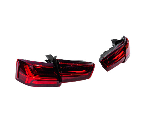 Задні LED ліхтарі LOW-Profile (2014-2017, 2 шт) для Audi A6 C7 2011-2017 рр.