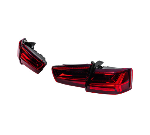 Задні LED ліхтарі LOW-Profile (2014-2017, 2 шт) для Audi A6 C7 2011-2017 рр.