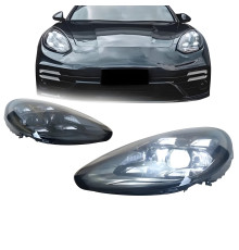 Передні фари дизайн 2017+ (для 2009-2013, 2 шт) для Porsche Panamera 2009-2016 рр.