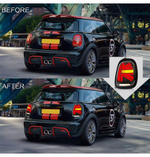 Задні LED ліхтарі в стилі Union Jack Red (2 шт) для Mini Cooper F55/56/57 2014-2023 рр.