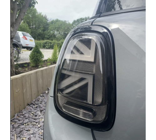 Задні LED ліхтарі в стилі Union Jack Black (2 шт) для Mini Cooper F55/56/57 2014-2023 рр.