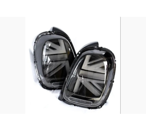 Задні LED ліхтарі в стилі Union Jack Black (2 шт) для Mini Cooper F55/56/57 2014-2023 рр.