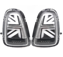 Задні LED ліхтарі в стилі Union Jack Black V-2 (2 шт) для Mini Cooper R56/57 2006-2014 рр.