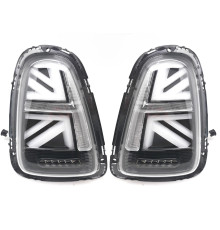 Задні LED ліхтарі в стилі Union Jack Black V-2 (2 шт) для Mini Cooper R56/57 2006-2014 рр.