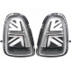 Задні LED ліхтарі в стилі Union Jack Black V-2 (2 шт) для Mini Cooper R56/57 2006-2014 рр.