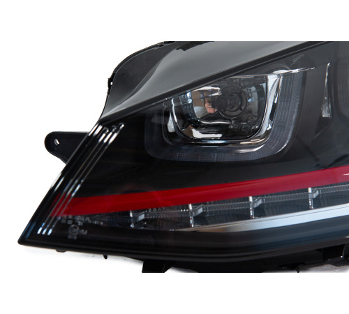 Передні фари Red-V2 (2012-2017, динамічний поворот, 2 шт) для Volkswagen Golf 7/E-Golf 2012-2020 рр.