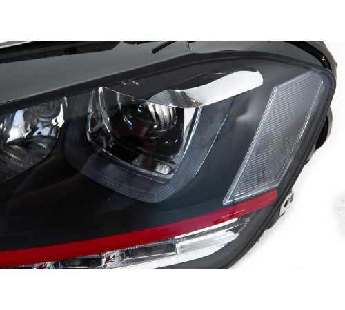 Передні фари Red-V2 (2012-2017, динамічний поворот, 2 шт) для Volkswagen Golf 7/E-Golf 2012-2020 рр.