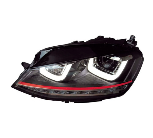 Передні фари Red-V2 (2012-2017, динамічний поворот, 2 шт) для Volkswagen Golf 7/E-Golf 2012-2020 рр.