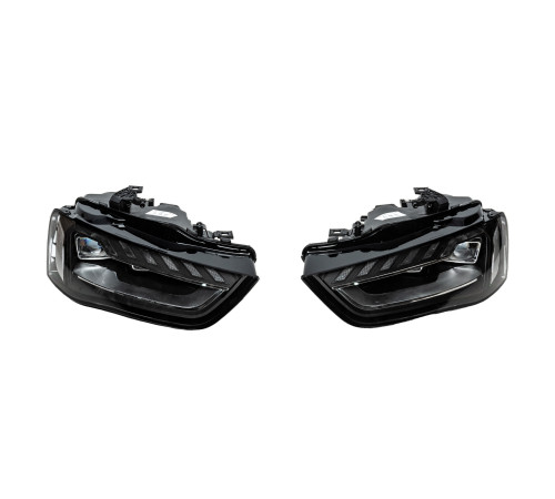 Передні фари FullLed (2012-2015, Xenon to LED, 2 шт) для Audi A4 B8 2007-2015 рр.