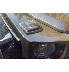 Поворотники на капот W464-Black V2 (2018-2022, 2 шт) для Mercedes G сlass W463 2018-2024 рр.