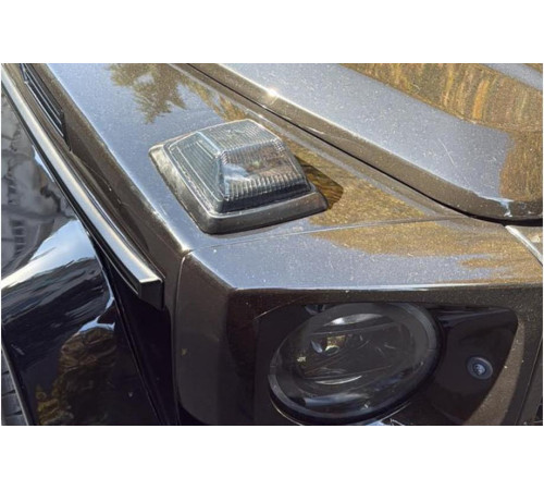 Поворотники на капот W464-Black V2 (2018-2022, 2 шт) для Mercedes G сlass W463 2018-2024 рр.