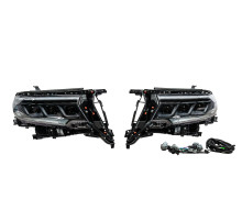 Передня оптика Lexus-design-3-LED V2 (2017+, 2 шт) для Toyota Land Cruiser Prado 150 2009-2023 рр.
