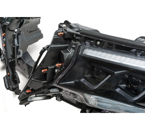 Передня оптика Lexus-design-3-LED V2 (2017+, 2 шт) для Toyota Land Cruiser Prado 150 2009-2023 рр.