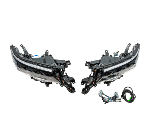 Передня оптика Lexus-design-3-LED V2 (2017+, 2 шт) для Toyota Land Cruiser Prado 150 2009-2023 рр.