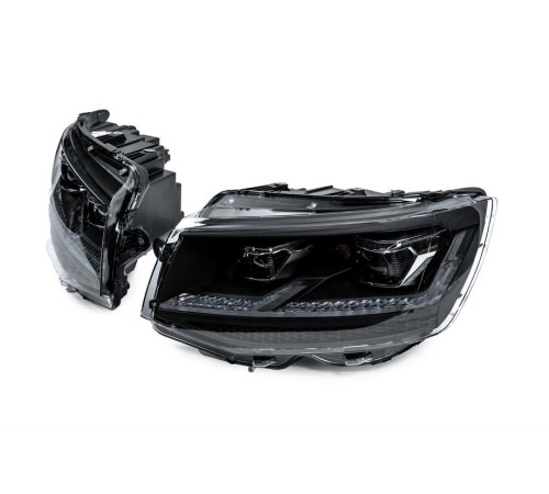 Передні фари FullLed Black V2 (2015-2019, 2 шт) для Volkswagen T6 2015-2024 рр.