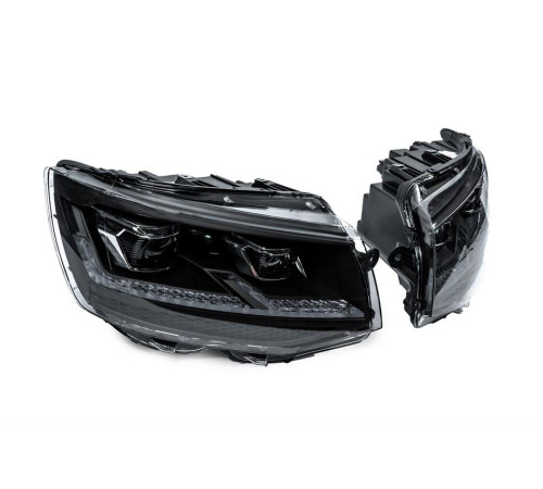Передні фари FullLed Black V2 (2015-2019, 2 шт) для Volkswagen T6 2015-2024 рр.