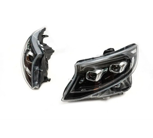 Передні фари 2025 Design LED (для V-class, 2 шт) для Mercedes Vito/V-class W447 2014- рр.