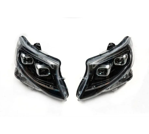 Передні фари 2025 Design LED (для V-class, 2 шт) для Mercedes Vito/V-class W447 2014- рр.