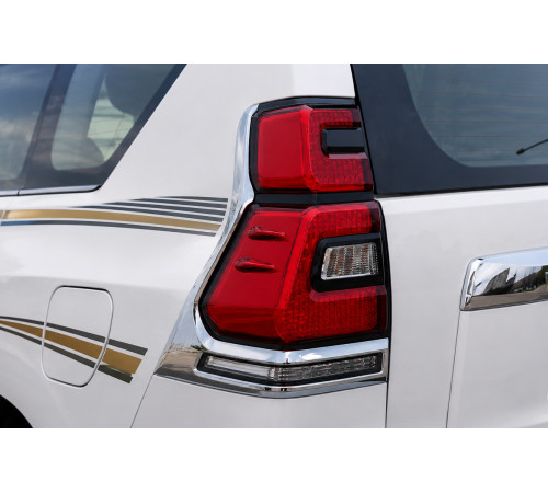 Задні ліхтарі LED Chrome V1 (2017-2023, 2 шт) для Toyota Land Cruiser Prado 150 2009-2023 рр.