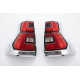 Задні ліхтарі LED Chrome V2 (2017-2023, 2 шт) для Toyota Land Cruiser Prado 150 2009-2023 рр.