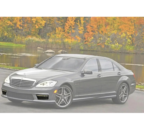 Комплект решіток в протитуманки (S63/65) для Mercedes S-сlass W221 2005-2013 рр.