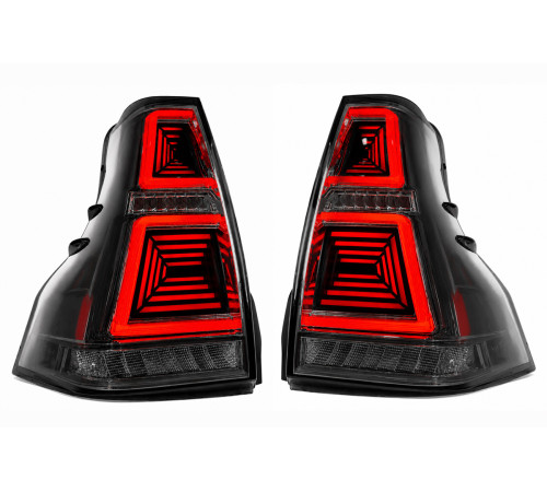 Задні ліхтарі LED V2 (2017-2023, 2 шт) для Toyota Land Cruiser Prado 150 2009-2023 рр.