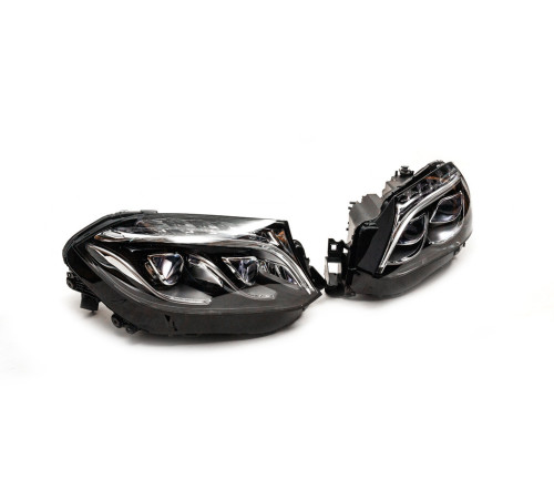 Передні фари Xenon to LED (для переобладнаних авто з GL в GLS, 2 шт) для Mercedes GL/GLS сlass X166 2012-2019 рр.