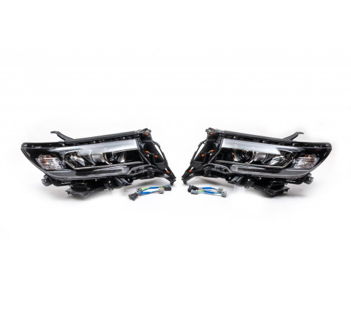 Передня оптика LED (2017+, 2 шт) для Toyota Land Cruiser Prado 150 2009-2023 рр.