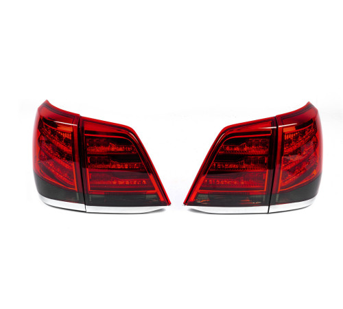 Задні ліхтарі 2007-2015 V-3 (дизайн Lexus 2012-2015) для Toyota Land Cruiser 200 2007-2021 рр.