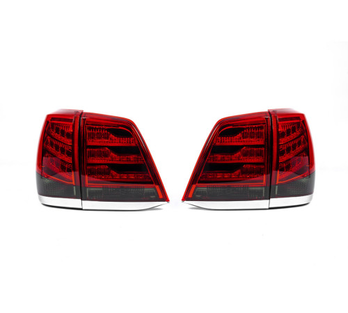 Задні ліхтарі 2007-2015 V-3 (дизайн Lexus 2012-2015) для Toyota Land Cruiser 200 2007-2021 рр.