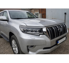 Передня оптика Lexus-design 4-LED V1 (2017+, 2 шт) для Toyota Land Cruiser Prado 150 2009-2023 рр.