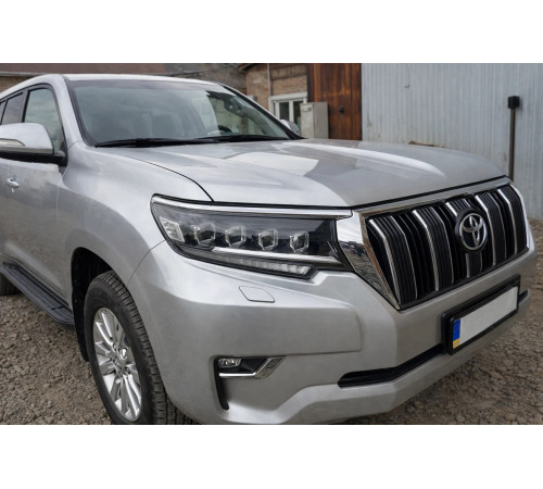 Передня оптика Lexus-design 4-LED V1 (2017+, 2 шт) для Toyota Land Cruiser Prado 150 2009-2023 рр.