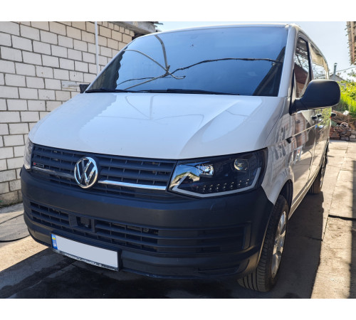 Передні фари з LED вогнями Black (2015-2019, 2 шт) для Volkswagen T6 2015-2024 рр.