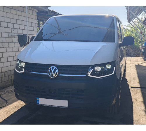 Передні фари з LED вогнями Black (2015-2019, 2 шт) для Volkswagen T6 2015-2024 рр.