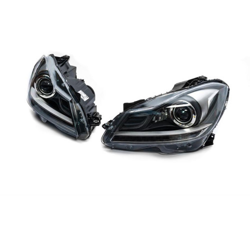 Передня оптика LED (2011-2015, 2 шт) для Mercedes C-class W204 2007-2015 рр.