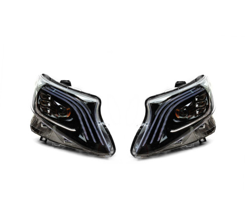Передні фари Maybach-дизайн LED (для Vito, 2 шт) для Mercedes Vito/V-class W447 2014- рр.