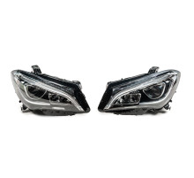Передня оптика з LED (2 шт) для Mercedes CLA C117 2013-2019 рр.