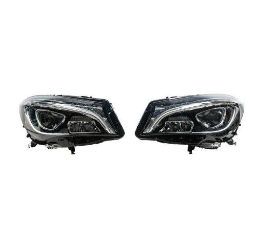 Передня оптика з LED (2 шт) для Mercedes CLA C117 2013-2019 рр.