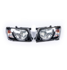 Передня оптика Safari Black (2004-2008, 2шт) для Nissan Patrol Y61 1997-2011 рр.