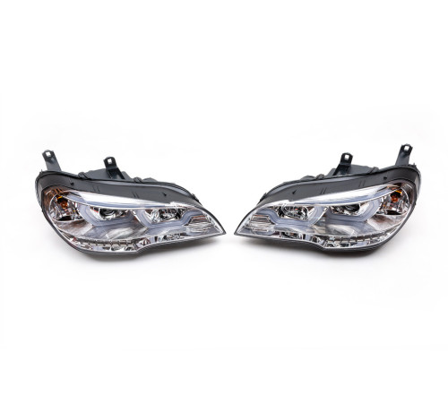 Передні фари (2 шт, світлі) для BMW X5 E70 2007-2013 рр.