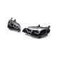 Передні фари з LED підсвіткою (2 шт, темні) для BMW X5 E70 2007-2013 рр.