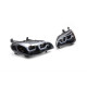 Передні фари з LED підсвіткою (2 шт, темні) для BMW X5 E70 2007-2013 рр.